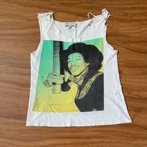 Distressed Jimi Hendrix Shirt